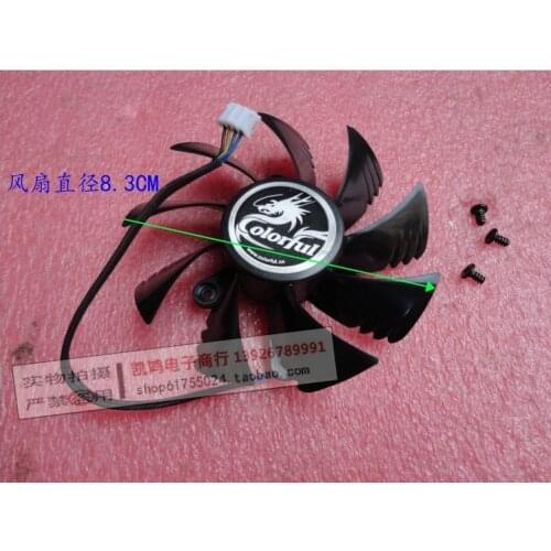 Colorful GT440 GTS450 630 550TI 650 560SE 440 450 460 630 640 IGame GTX550TI 560SE 560TI Video Card VGA Cooler cooling Fan 4PIN