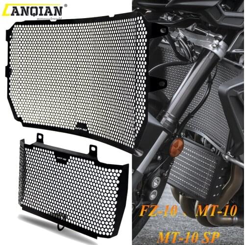 For YAMAHA FZ10 FZ-10 MT10 MT-10 SP MT FZ 10 2016 2017 2018 2019 2020 Motorcycle Radiator Grille Guard Cover & Oil Cooler Guard
