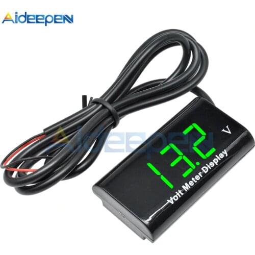 Mini Digital Voltmeter DC 3-18V Digital Voltmeter Voltage Panel Meter Detector For 6V 12V Electromobile Motorcycle Car 0.56