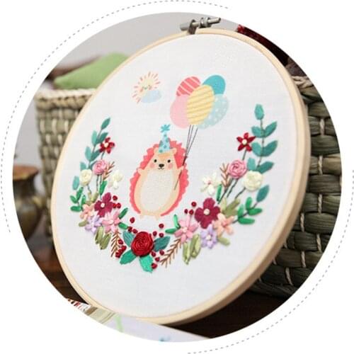 Cartoon Animal DIY Handmade Kit Craft Embroidered Accessories Embroidery Materials Package Novice Embroidery Making Supplies