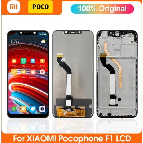Original LCD Display 6.18" For Xiaomi POCO F1 Cellphone Screen Touch Glass Digitizer Replacement For Miphone Android Phone