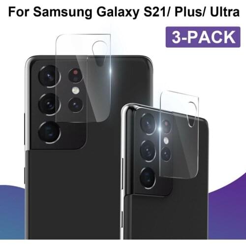 3pcs Camera Lens Film for Samsung Galaxy S21 Plus Ultra Tempered Glass Screen Protector Full Cover Protective Films Case Cover