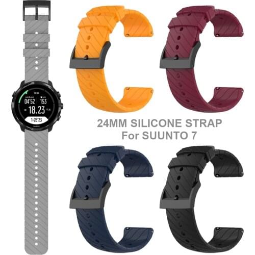 Watchband correa For Suunto 7 Suunto7 Smartwatch Silicone Strap Watch Band Watchband Bracelet Wrist Belt
