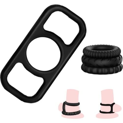 Silicone Penis Ring For Delay Ejaculation Penis Enlargement Cock Rings Intimate Goods Orgasm Enhancer Sex Toys Cock Penis Ring