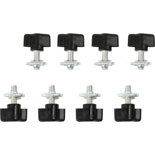 VODOOL Quick Removal Thumb Screws 8 Sets Hardtop Outdoor Personal Car Parts Decoration for Jeep Wrangler YJ TJ JK 1987-2017