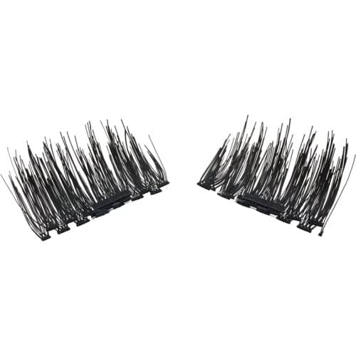 YSDO 1 Pair Magnetic EyeLashes Natural Hair Mink Lashes 3D Mink Fake Lash 100% Dramatic EyeLashes 1 Box Magnetic Lashes
