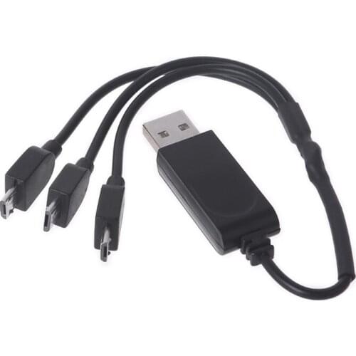 T3LB 1 to 5 USB Charging Cable 3.7V Battery Multi-function Charging Cable Compatible with E58/JY019 Drone Part Accessories