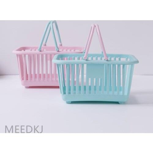 1PCS Bath basket and multi-functional plastic basket portable toys receive fruit basket basket bathroom storage basket