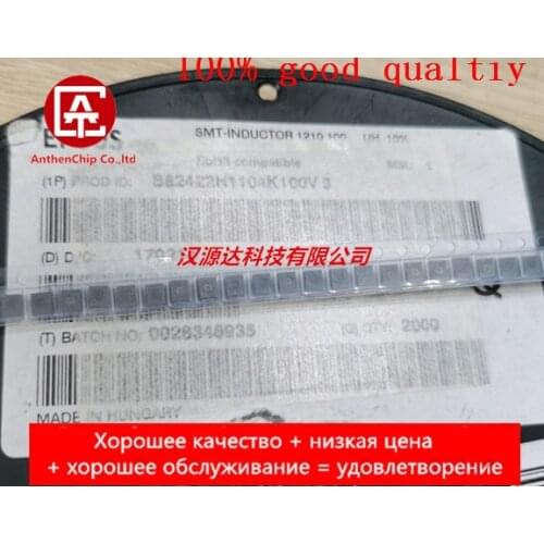 10pcs real orginal new B82422H1104K100 104K EPCOS SMD high frequency inductor 1210b 3225-100UH 90MA