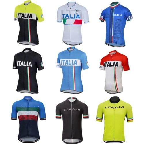 10 styles Italia cycling jersey men short sleeve pro team cycling tops full zipper mtb ropa ciclismo bike wear clothing