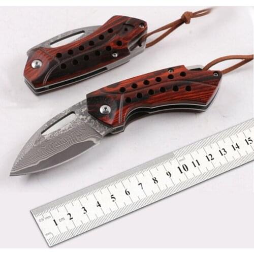 Free shipping New style a sharp Damascus knife folding knife The rosewood handle Exquisite gift Outdoor survival tools
