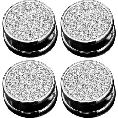 Blingbling Round Car Storage Hooks Key Headphone Bag Hanger Mask Stick on Dashboard Kitchen Door Home Office