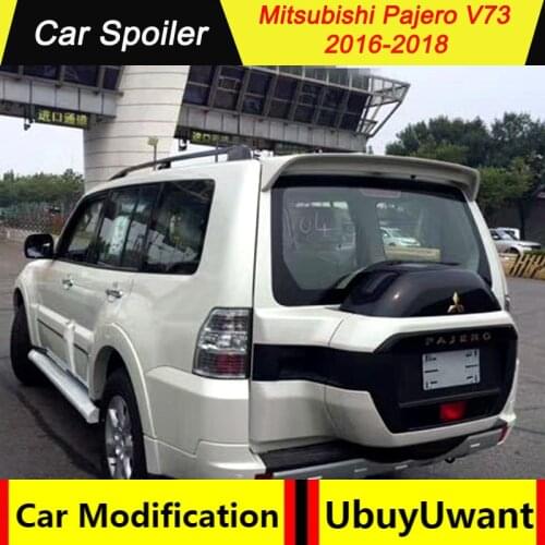 For mitsubishi pajero V73 2016 2017 2018 spoiler ABS car tail wing decoration rear sport trunk spoiler for mitsubishi pajero