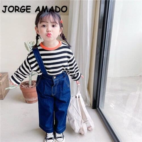 JORGE AMADO Denim Overalls For Girls