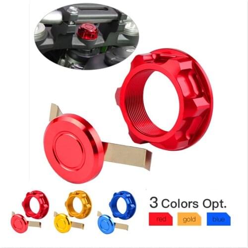 Steering Stem Nut Cap for Honda CR85R CRF150R RII CRM 50 80 CRM250R CRF250L CRF250 Rally CRF1000L XR230 XR400 XR250 Motard Baja