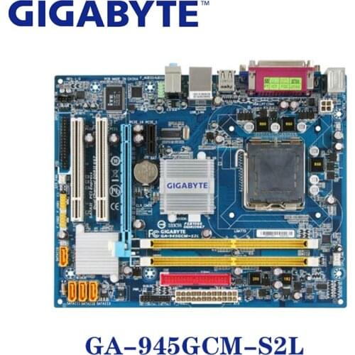 LGA 775 945GC DDR2 Gigabyte GA-945GCM-S2L 100% Motherboard USB 4G 945GCM-S2L Desktop SATA II Systemboard PCI-E 16X 945 GC Used