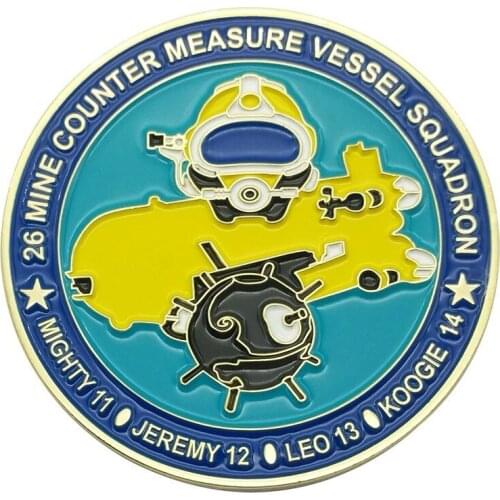 Zinc Alloy Die Cut Spinning 3D Metal Spinner Trophy Challenge Coin