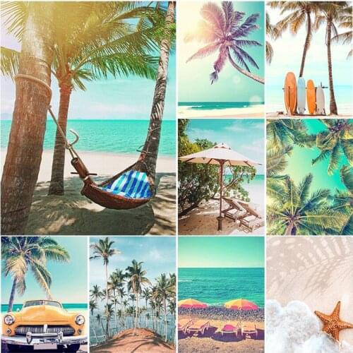 Sea Beach 5D Animal DIY Diamond Painting Cross Stitch Kit Mosaic Full Drill Diamond Embroidery Home Craft Art Decoration Gift