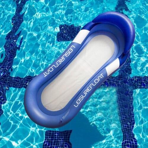 Inflatable Floating Row Lounge Sofa Chair Pool Float Single Swimming Pool Inflatable Recliner Sleeping Bed For Water Sport Party