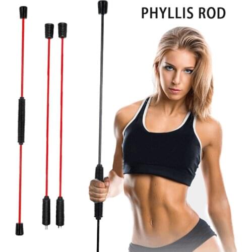 New Multi-Function Training Stick Fitness Exercise Elastic Stick Phyllis Rod Tremble Yoga Wand Sport Pilates Bar For Home