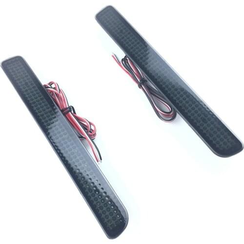 For Range Rover Sport L320 Discovery 3 4 Rear Bumper Reflector LED Brake Light Smoke Black Lens
