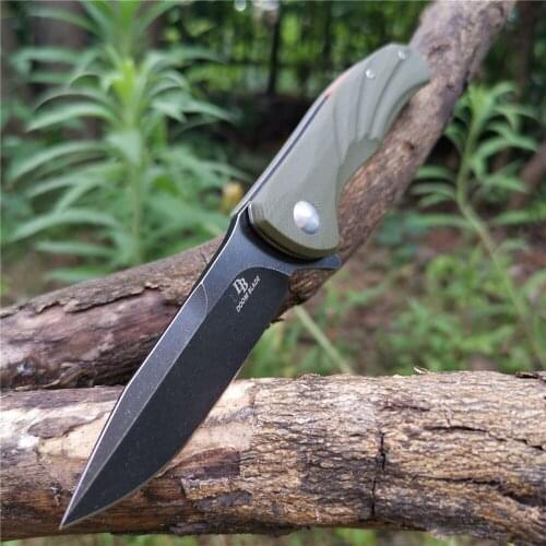 Folding Pocket Knife 60HRC D2 Blade G10 Tactical Utility Bushcraft Knives Good Hunting Camping Survival Outdoor Everyday Carry