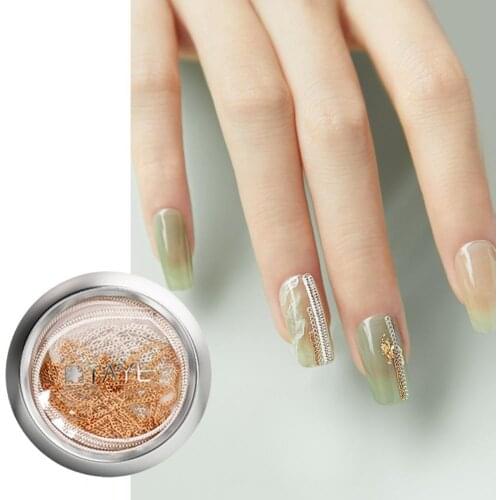 Nail Rhinestone Glamour Electroplating Process Multiple Colors Shiny Metal Abalone Slice Manicure Ornaments Nail Art Decorations