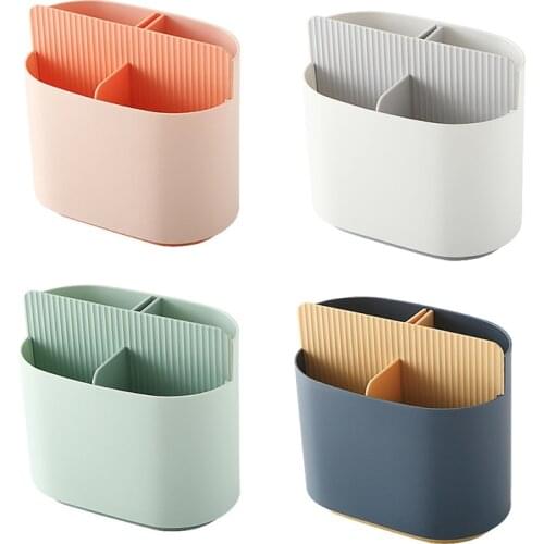 Cutlery Dryer Spoon Fork Chopstick Storage Holder Box Tableware Shelf Three Layer Cutlery Drainer Rack Kitchen Stand for Cutlery