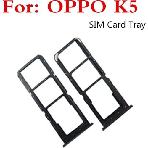 For OPPO K5 card slot SIM card tray SIM Card Tray + Micro SD Card Tray Holder Slot Adapter Socket Replacement 1pcs