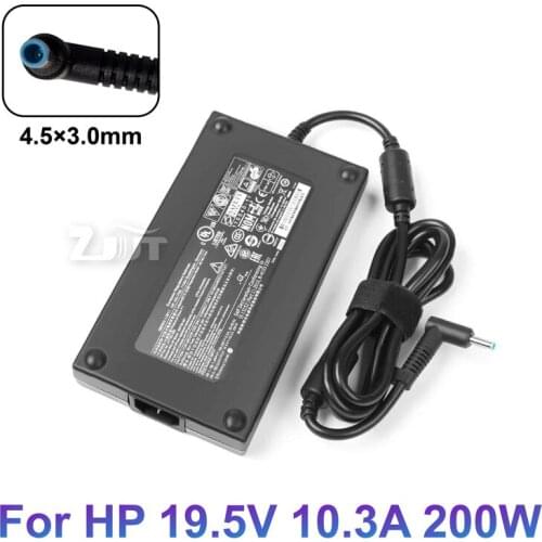 19.5V 10.3A 200W 4.5*3.0mm AC Power Adapter Laptop Charger For HP ZBook 17 G5 G3 OMEN 15 17 TPN-CA03 TPN-DA10 ADP-200HB B