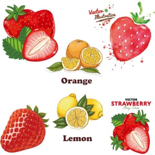 ZOTOONE Cute Fruit Strawberry Patches Heat Transfer Iron on Patch for T-Shirt Children Gift DIY Clothes Stickers Heat Transfer H