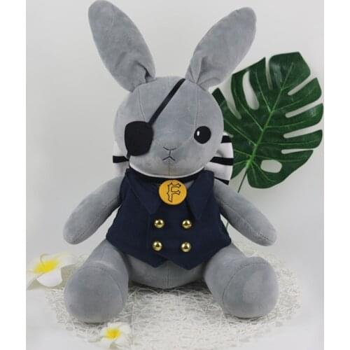 1pcs 42cm Black deacon Rabbit Plush cos shire rabbit doll toys birthday gift ornaments