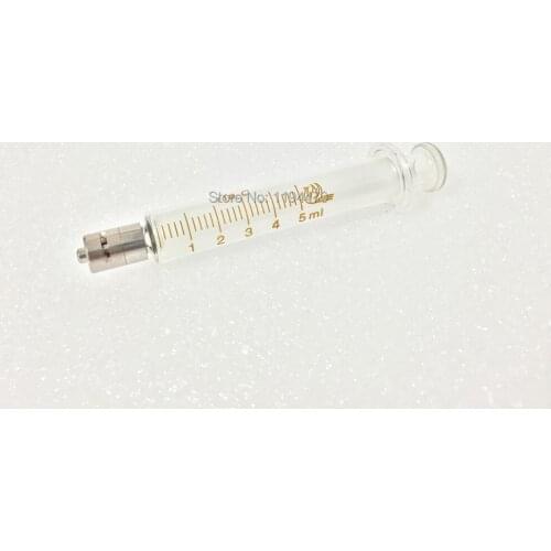 1pcs/Lot 5ml 5cc Glass Syringe Luer Lock Head Reusable Glass Injector Lab Glassware