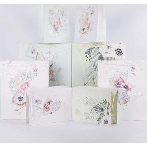 12pc Birthday party wedding candy paper packaging flower коробка упаковка Gift bag cosmetic clothes shopping подарочные пакеты