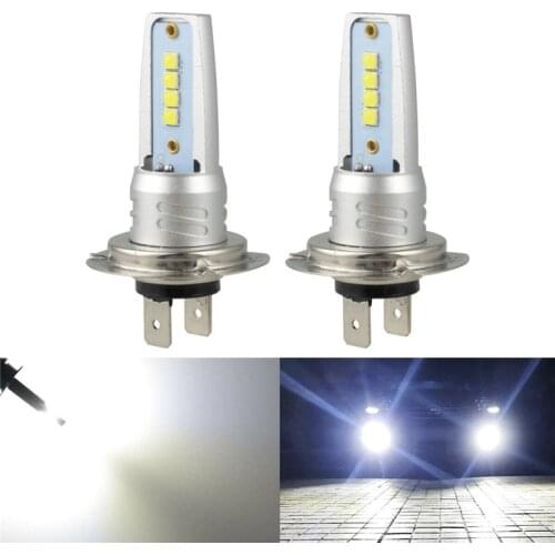 2X H7 3030 LED Headlight High Low Beam Bulb Kit 6000K White 55W 6000LM Fog Light Car Accessories Fog Light Led for Led Fog Light