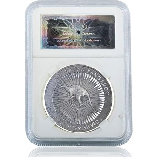 2016 1OZ Australia Kangaroo Pattern Commemorative Elizabeth II Collection Silver Coins W/ Acrylic Case