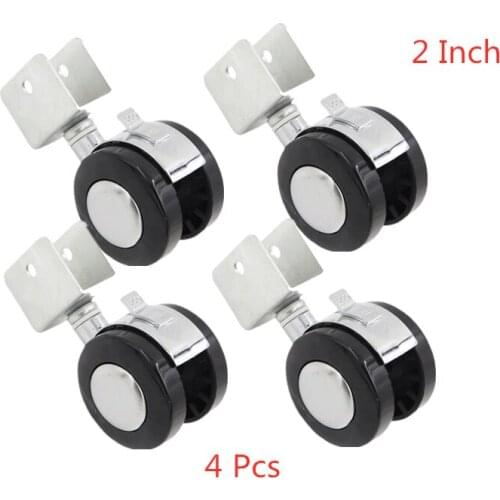 4 Pcs/Lot 2 Inch Baby Bed Caster Universal Wheel Accessories Plywood With Brake Package