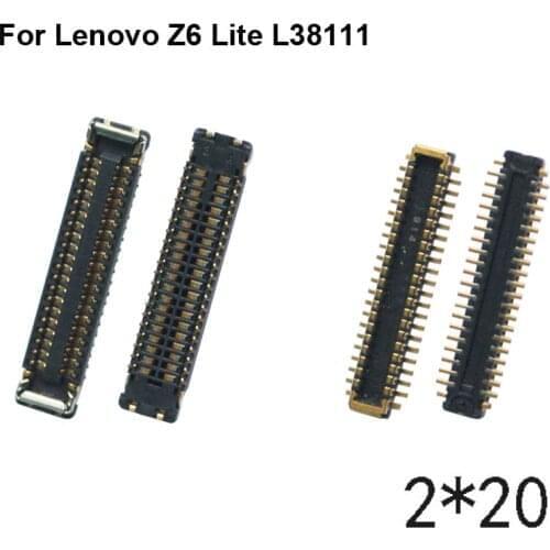 5pcs For Lenovo Z6 Lite L38111 LCD display screen FPC connector For Lenovo Z6 Youth logic on motherboard mainboard OPPOA11S