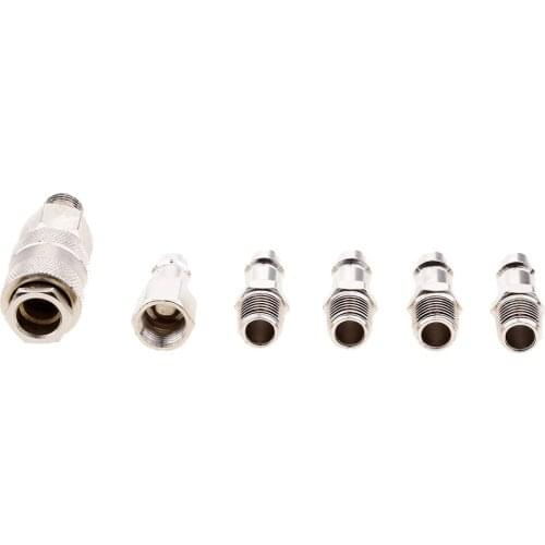 6x Air Quick Coupler Male Female Line Hose Quick Disconnect Coupler