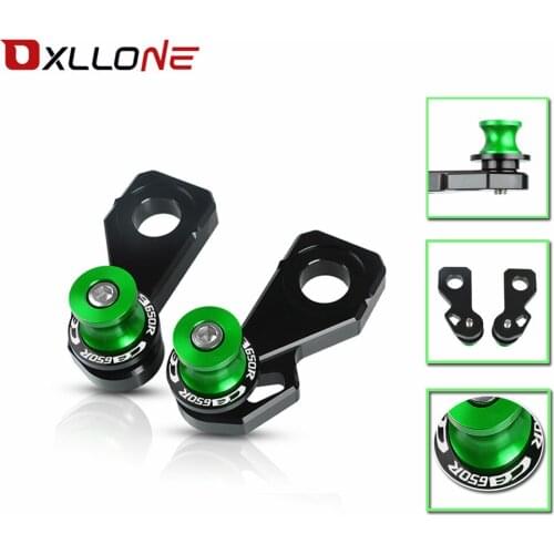 Motorcycl Accessories CNC Aluminum Rear Wheel Axle Stand Pick Up Hook Set Cotton Reels FOR Honda CB650R Neo Sports 2019 CB 650R