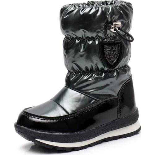 30% Real Wool Winter Warm Baby Shoes Waterproof Childrens Snow Boots -30 Degree Keep Warm Girls Boys Snow Boots Kids Shoes