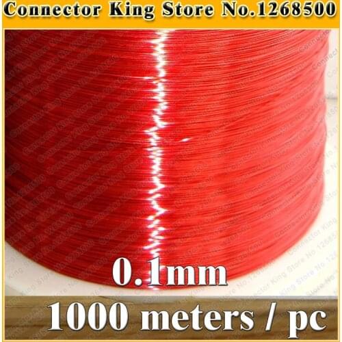 ChengHaoRan 1000 m 0.1 mm red new polyurethane enameled copper wire flying lead QA-1-155