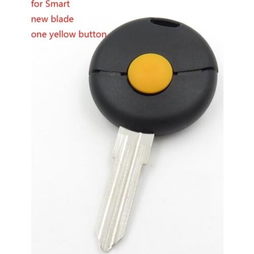 Cocolockey 1 Button Remote Car Key Shell for Benz Smart Fortwo Cabrio City Cross Fob Case Cover No Logo