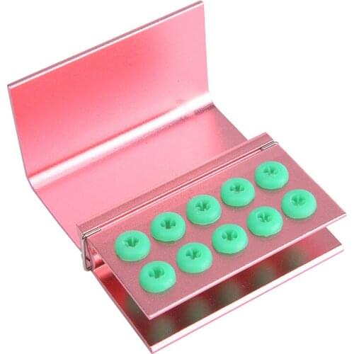 Dental Burs Holder 10 and 16 Holes With Silicon For FG RA Bur Aluminum Metal Dental Burs Holder Support Stand Autoclavable