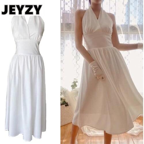 Белые летние платья JEYZY China At AliExpress