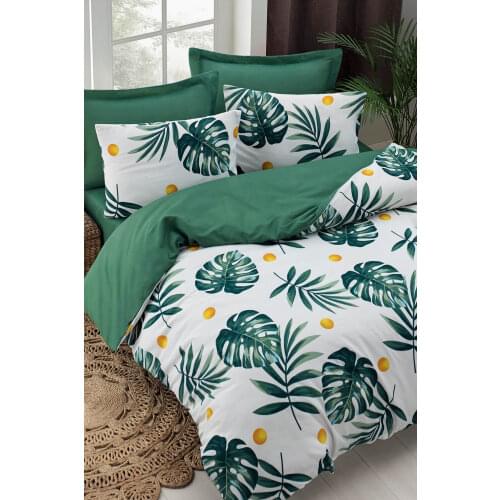 Bedding Set 2020 With Pillowcase Duvet Cover Sets Bed Linen Sheet Double Queen Monstera Green Size Quilt Covers Bedclothes