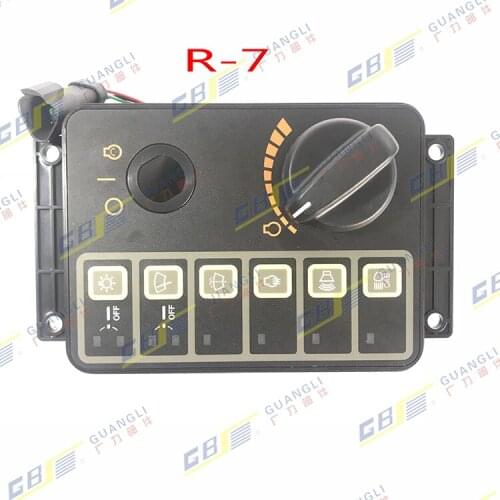 Wiper headlight controller throttle knob assembly switch for excavator modern R215/225/305/375-7 Robex R210-5D R450-7R220-3