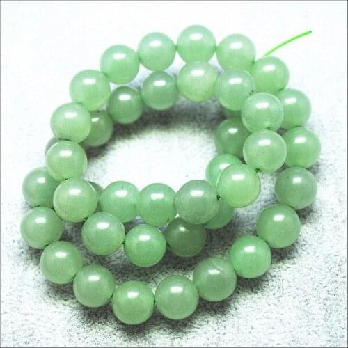 38pcs nature green aventurine round ball shape gem stone strings size 10mm wooden jasperr blue sand stone picaso agatee