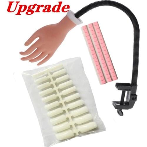 Practice Hand for Manicure Silicone Hand Drive Nails Mannequin Nail Practice Hand Artificial Manicure Hand Training Mannequin