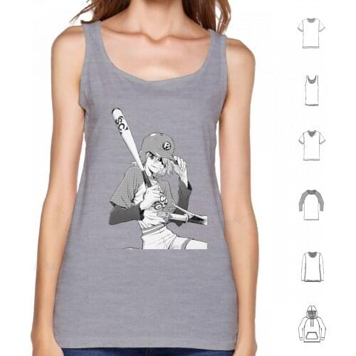 Yoshiyuki Sadamoto Flcl Haruko Tank Top Cotton Vest Sleeveless Flcl Anime Manga Fooly Cooly Haruko Japan Cool Japanese Retro